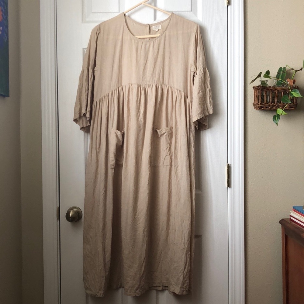 The Simple Folk Linen Midi Dress in Small